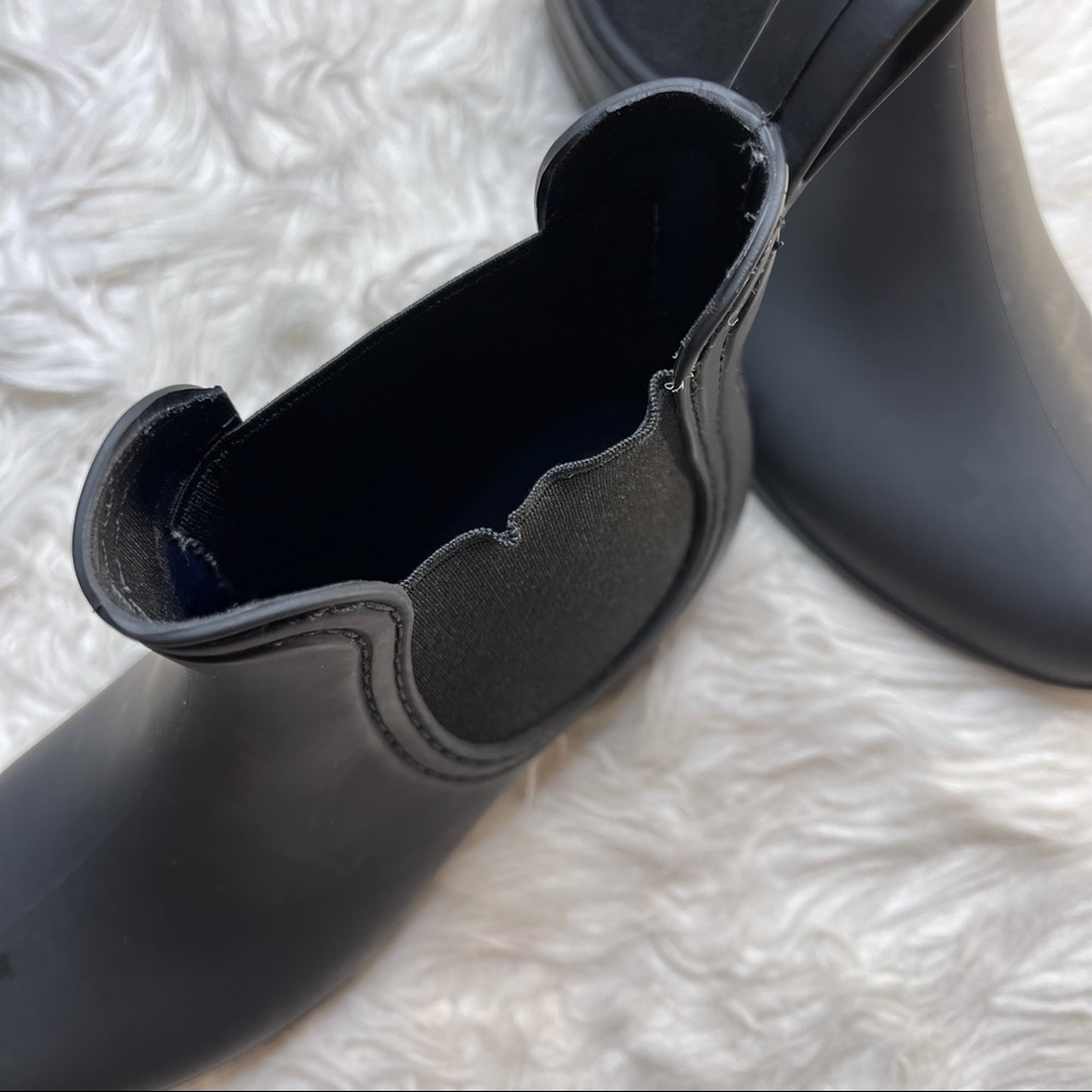 Jeffrey Campbell | Black Chelsea Ankle Rain Boots - Picture 10 of 11